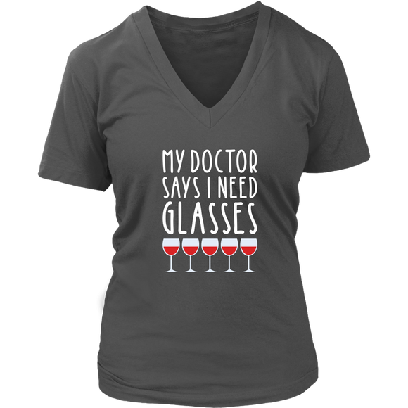 My Doctor Says I Need Glasses VNeck