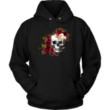 Floral Skull Hoodie
