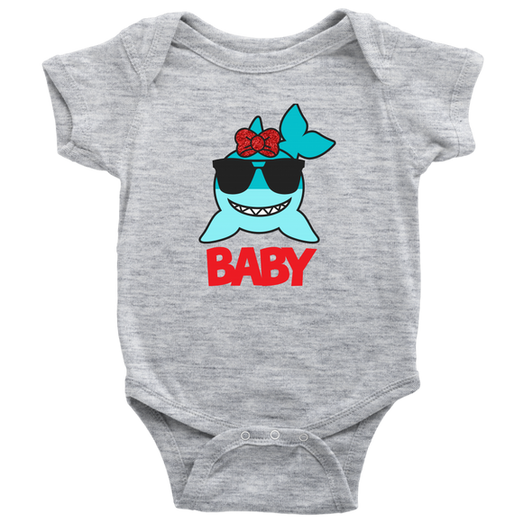 Baby Shark with Bow Onsie