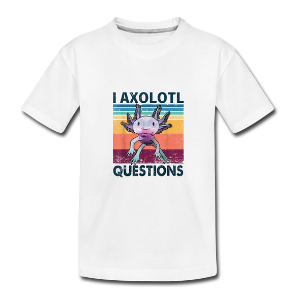 I Axolotl Questions T-Shirt - white
