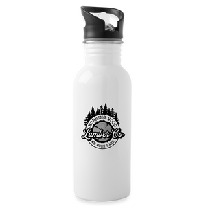 Morning Wood Water Bottle - white