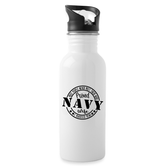 Proud Navy Wife - white