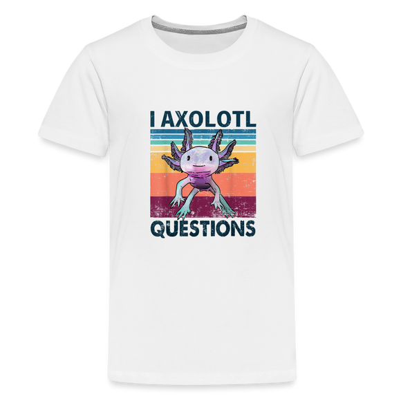 I Axolotl Questions T-Shirt - white