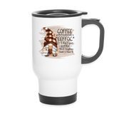 Gnome Coffee Travel Mug - white