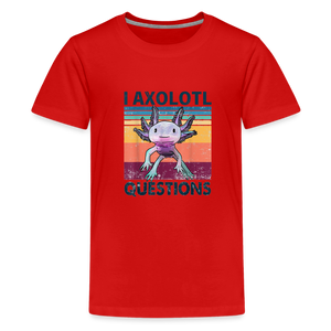 I Axolotl Questions T-Shirt - white