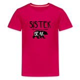 Sister Bear T-Shirt - dark pink