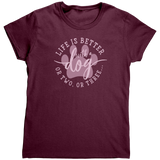 Life_Is_Better_With_A_Dog_TShirt_Maroon_Mockup.png