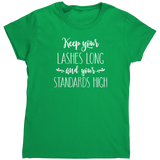 Long_Lashes_High_Standards_TShirt_Irish_Green_Mockup.png