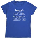 Long_Lashes_High_Standards_TShirt_Royal_Mockup.png