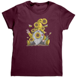 Sunflower_Gnome_TShirt_Maroon_Mockup.png