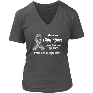 This is My Fight Shirt - Cancer Awareness VNeck