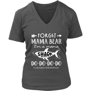 Forget Mama Bear, Mama Shark VNeck