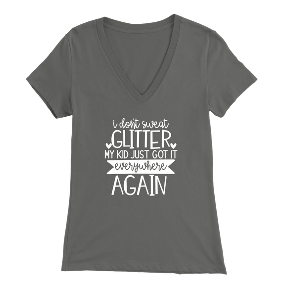 I Don't Sweat Glitter VNeck