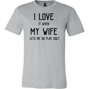 I love My Wife/Golf T-Shirt