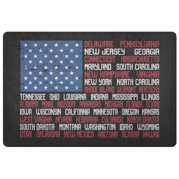 Flag with States Doormat