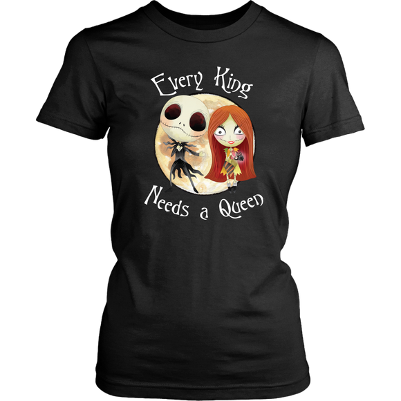 Every King Needs a Queen White Letter TShirt