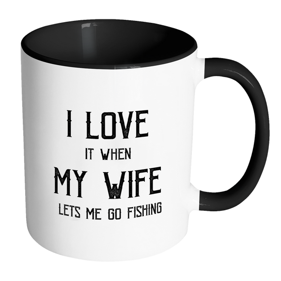 I Love My Wife/Fishing Mug