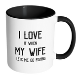 I Love My Wife/Fishing Mug