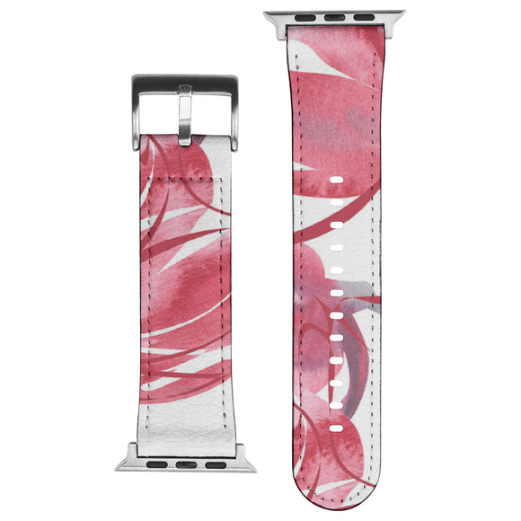 Red Floral Watch Band
