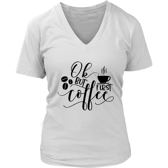 But First Coffee VNeck