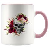 Floral Skull Mug
