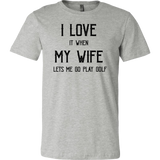 I love My Wife/Golf T-Shirt