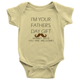 Father's Day Gift Mustache Onsie