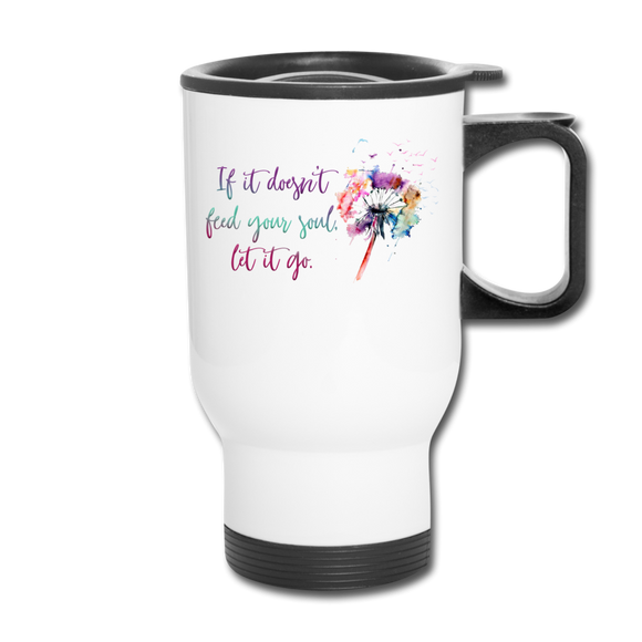 Let It Go Travel Mug - white