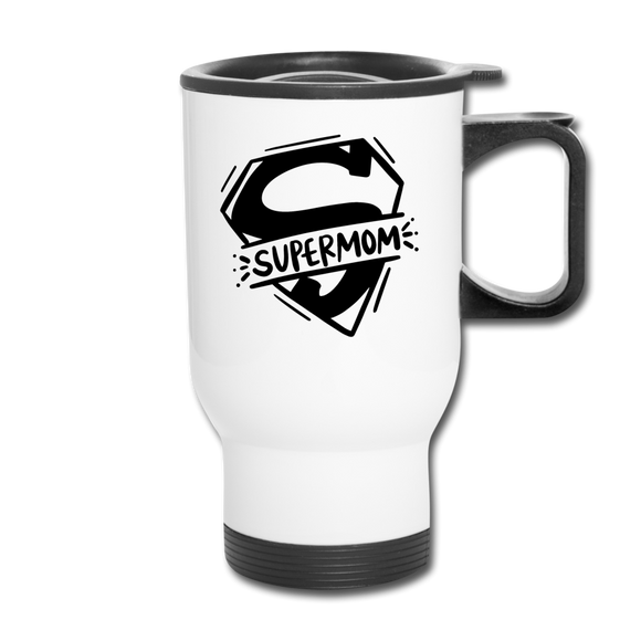 Supermom Travel Mug - white