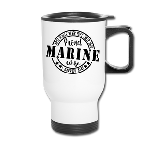 Proud Marine Wife - white