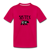 Sister Bear T-Shirt - dark pink