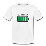 Daughter Battery T-Shirt - white