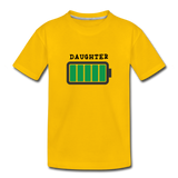 Daughter Battery T-Shirt - sun yellow