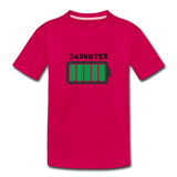 Daughter Battery T-Shirt - dark pink