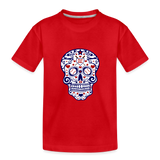 Baseball Skull T-Shirt - red
