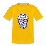 Baseball Skull T-Shirt - sun yellow