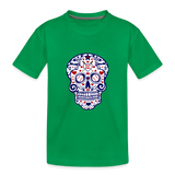 Baseball Skull T-Shirt - kelly green
