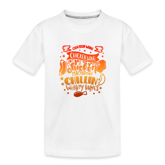 Chicken Wing Song T-Shirt - white