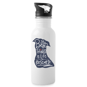 Rescued Water Bottle - white