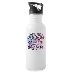 Attitude Water Bottle - white